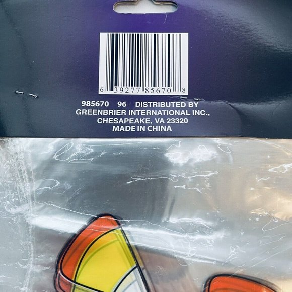 25 Count Halloween Holiday Party Treat Bags With Ties Candy Corn Clear Design - Picture 5 of 7